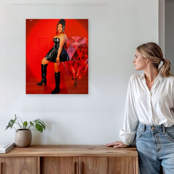 Acrylic photo poster example