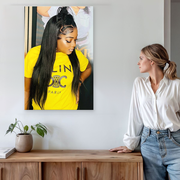 Acrylic photo poster example