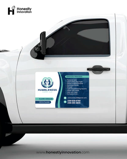 Personalized Car Magnet, Advertise Your Business, Logo For Your Vehicle, Advertising Magnets