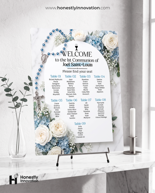 Custom Acrylic Welcome Sign – 18×24" | Personalized for Any Occasion
