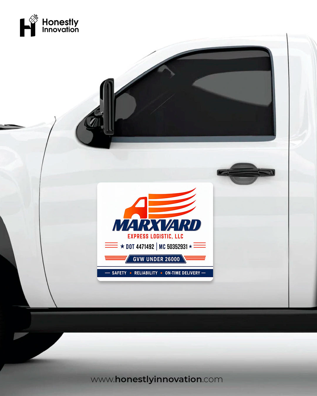 Personalized Car Magnet, Advertise Your Business, Logo For Your Vehicle, Advertising Magnets