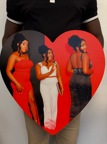 Forever Heart Metal Poster (20")