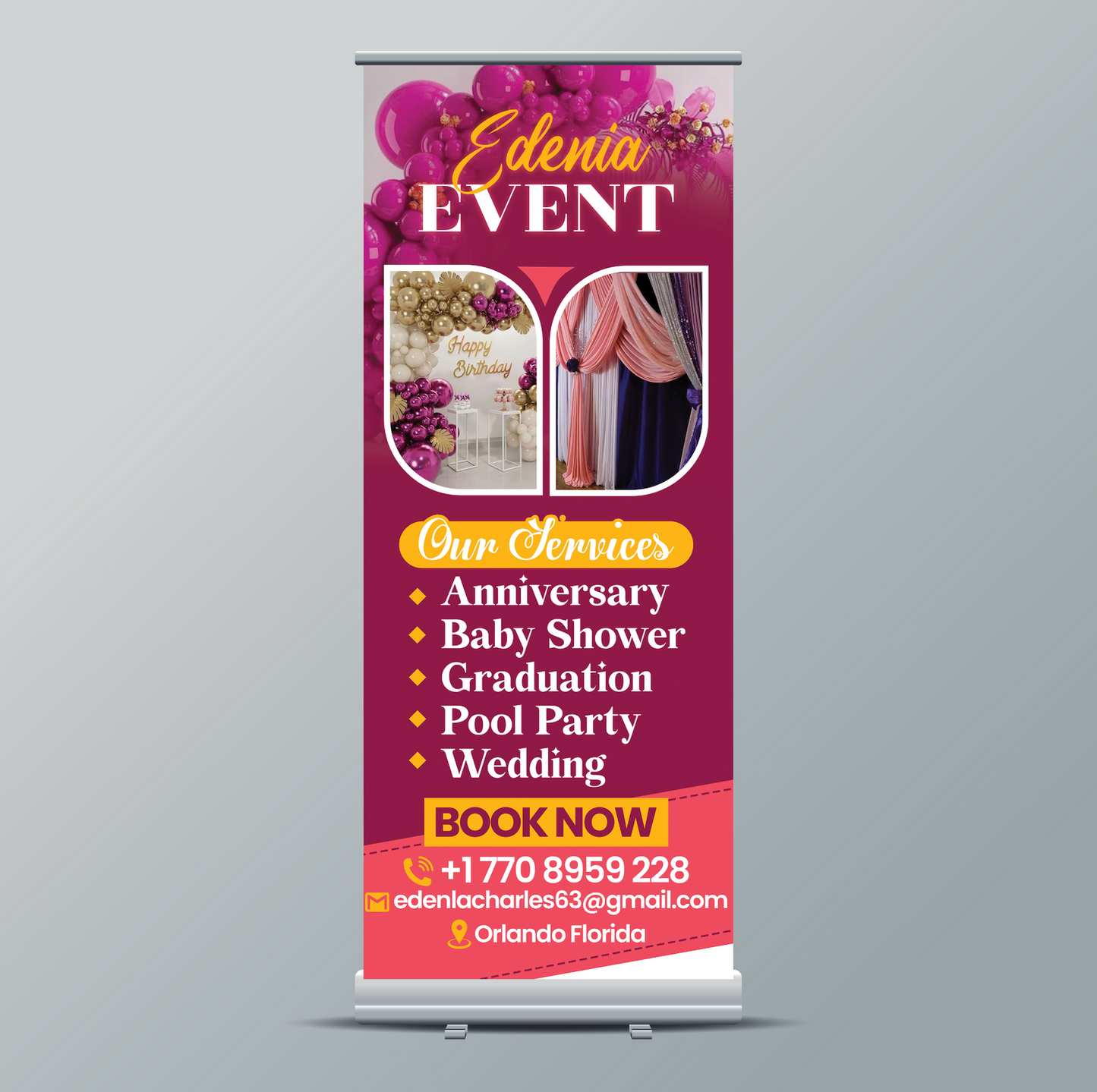 Custom Printed Banner Stand – Fully Personalized