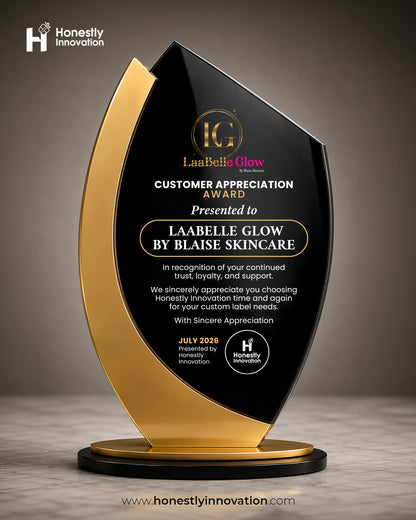 Custom 3D Acrylic Flame Award Trophy | Personalized Business, Church, Competition Recognition