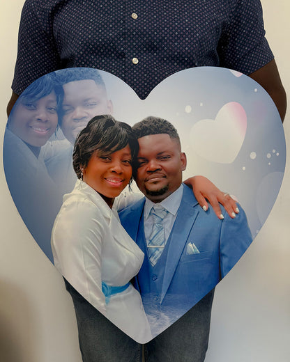 Forever Heart Metal Poster (20")