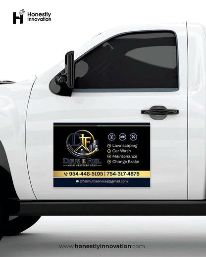 Personalized Car Magnet, Advertise Your Business, Logo For Your Vehicle, Advertising Magnets