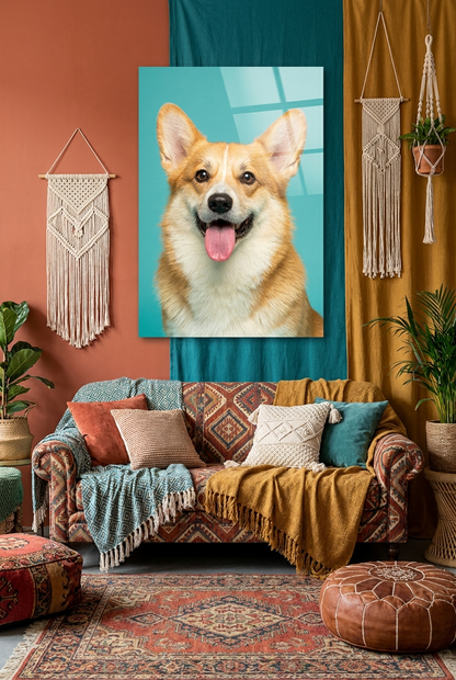 Custom Acrylic Dog Portrait Set – Personalized Pet Wall Art (3-Piece 16"x24")