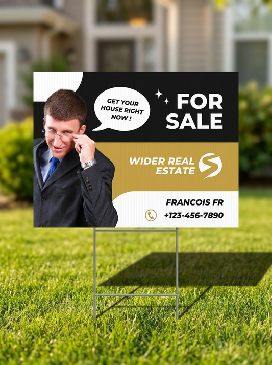 Custom Printed Yard Signs – Bulk 20 Pack | Corrugated Plastic