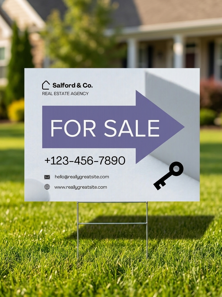 Custom Printed Yard Signs – Bulk 50 Pack | Corrugated Plastic