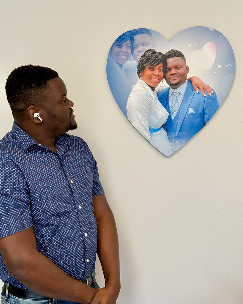 Forever Heart Metal Poster (20")