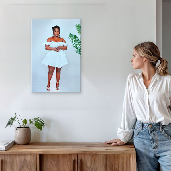Acrylic photo poster example