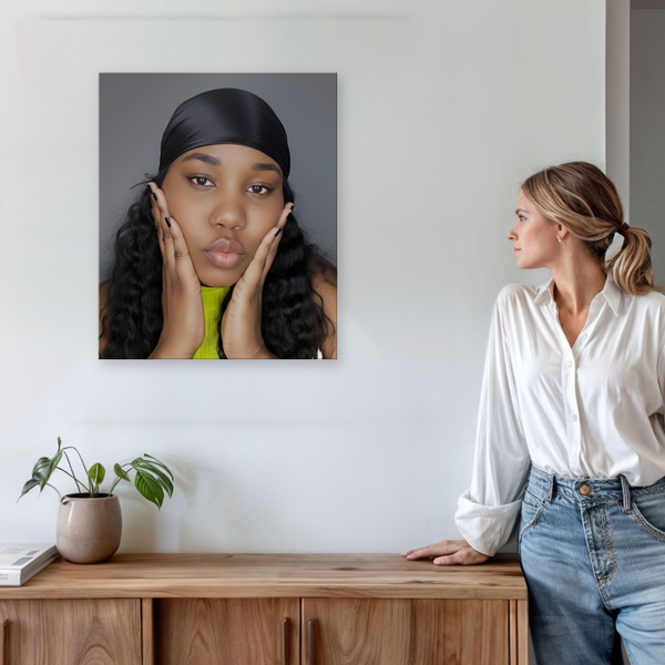 Acrylic photo poster example