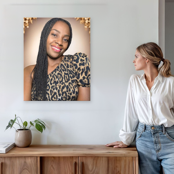 Acrylic photo poster example