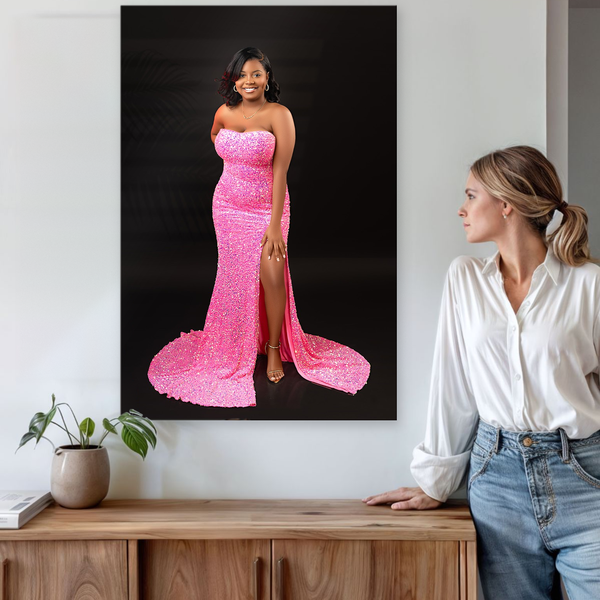 Acrylic photo poster example